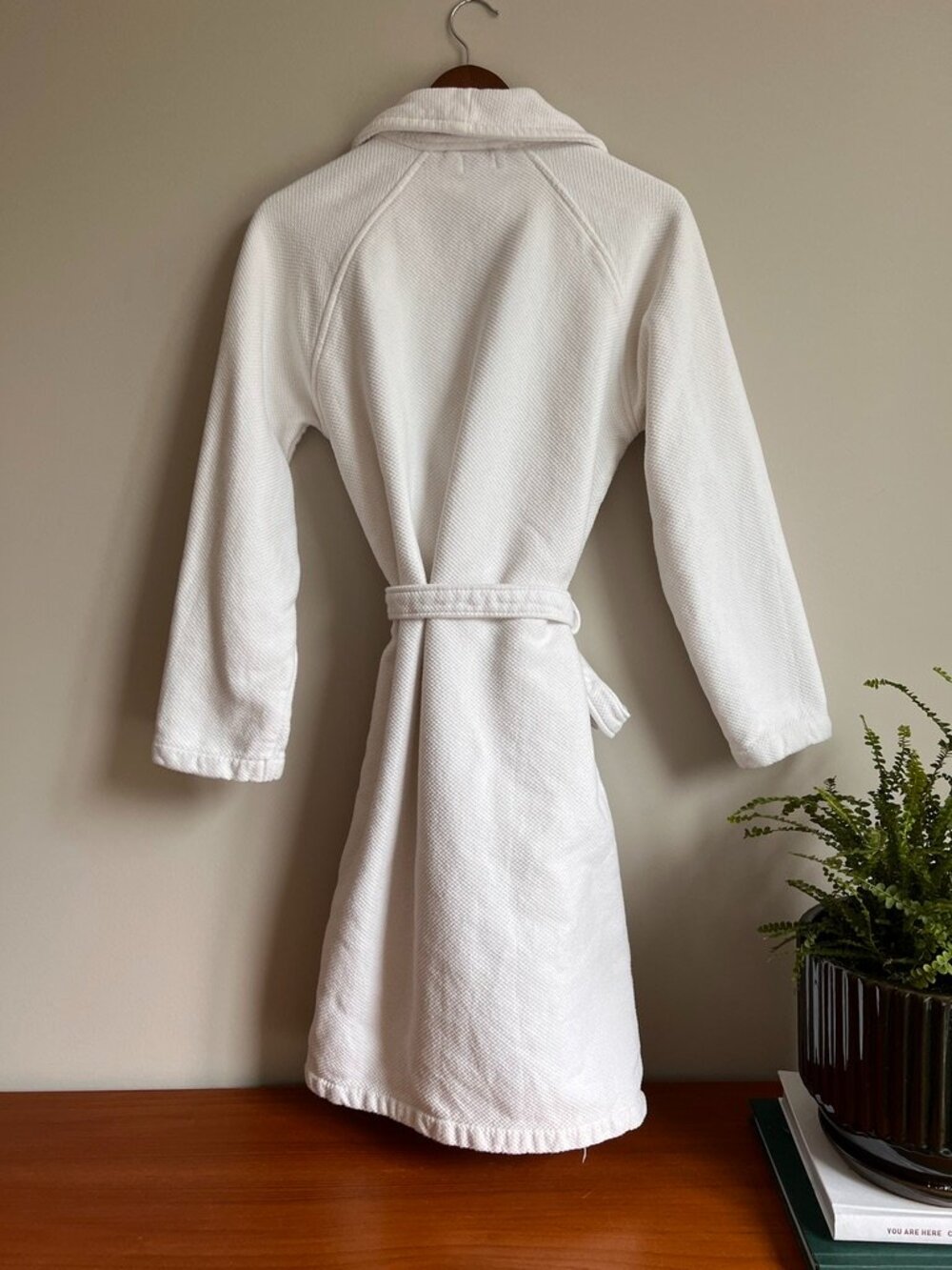RH (Restoration Hardware) 100% Cotton Waffle Spa Robe – White – XS - Picture 2 of 11